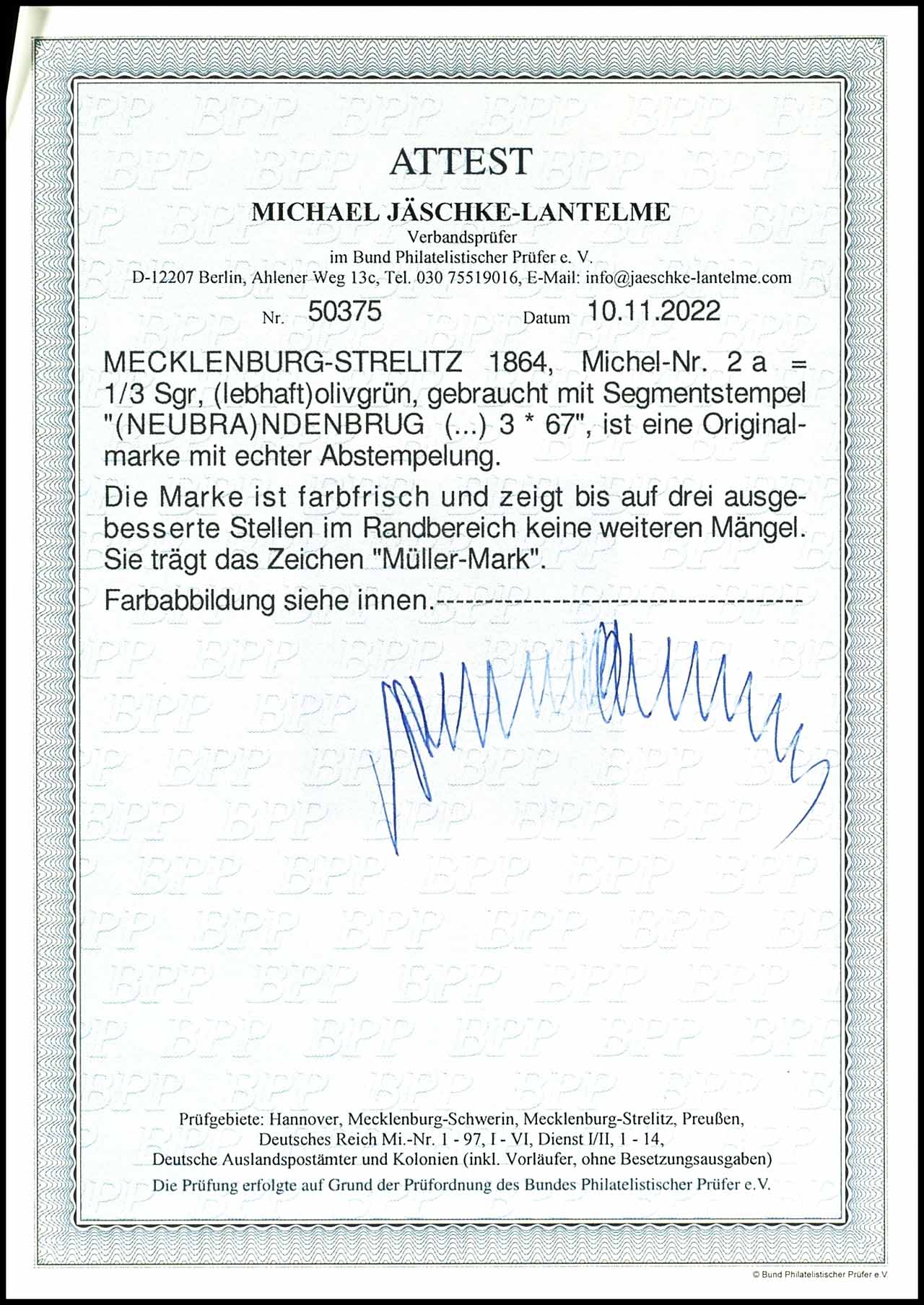 1/3 Silbergroschen Mecklenburg-Strelitz Stamp