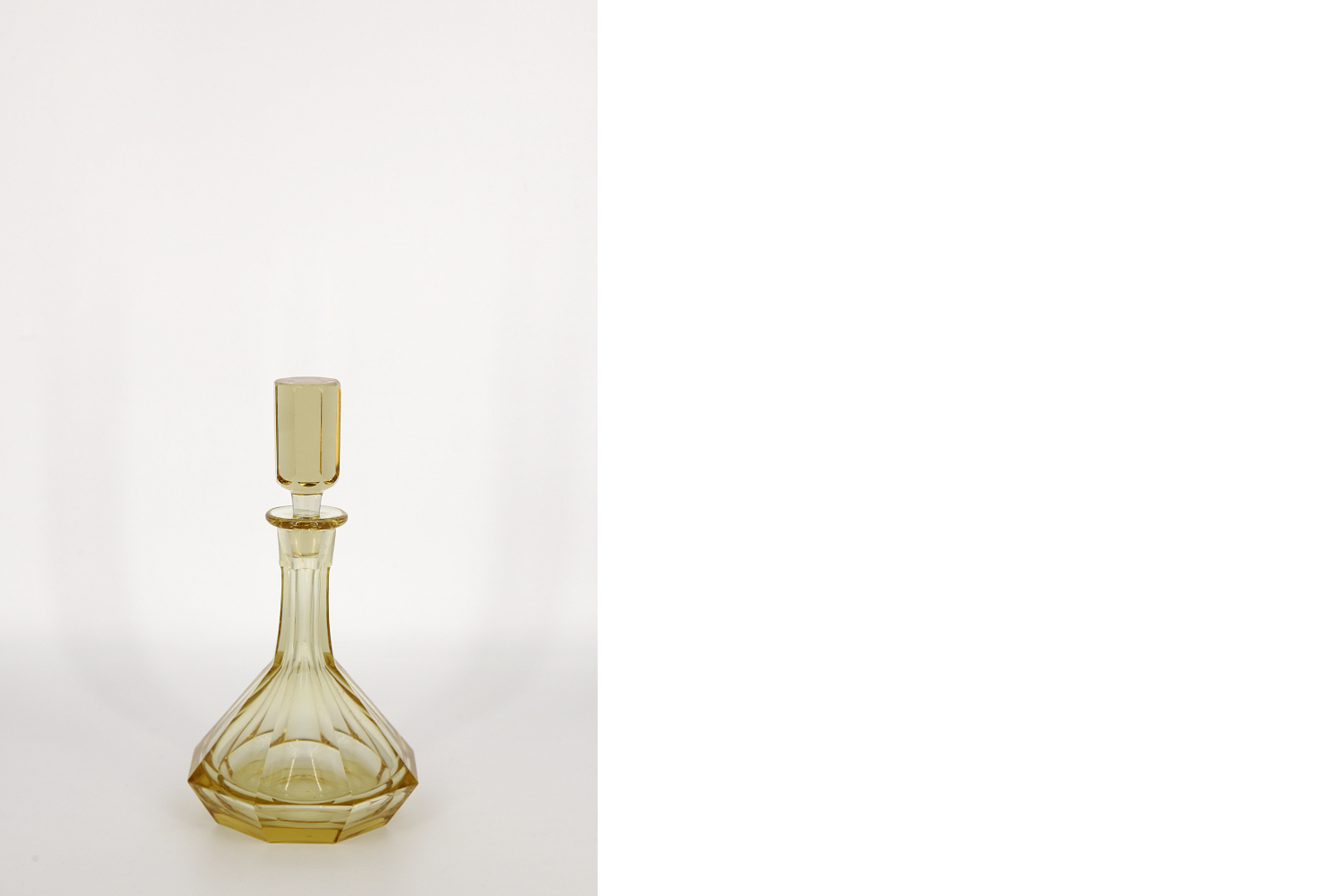 Art Deco Honey Glass Carafe