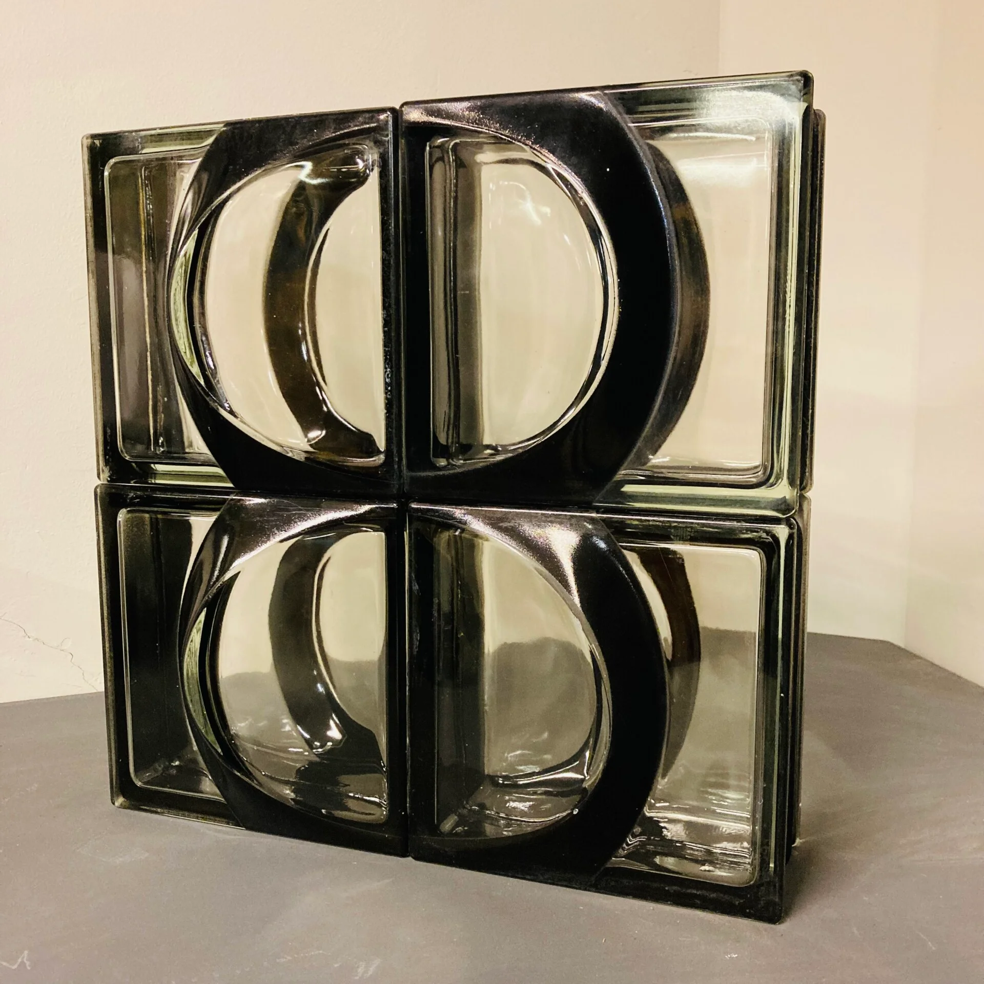 Chiaro I & II Glass Blocks by Müller-Munk