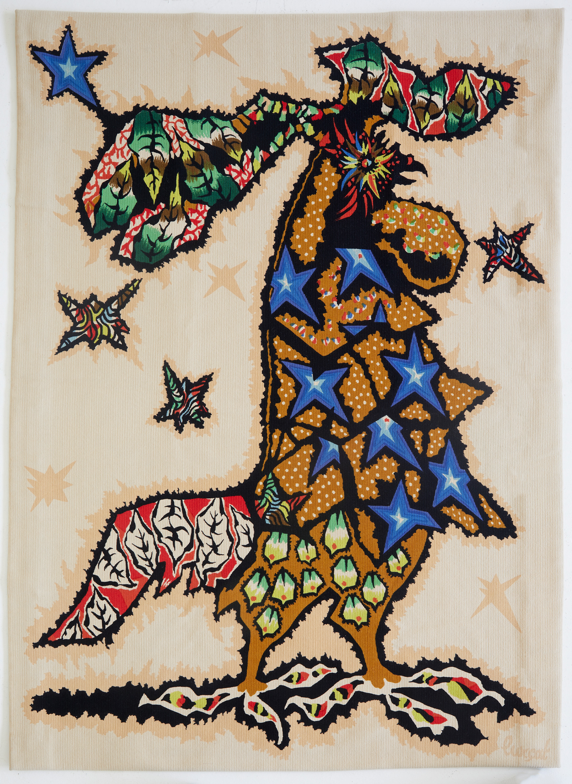 French silkscreen « Fanfare » tapestry by Jean Lurçat, Ed. Corot 1950 – Espacemoderne