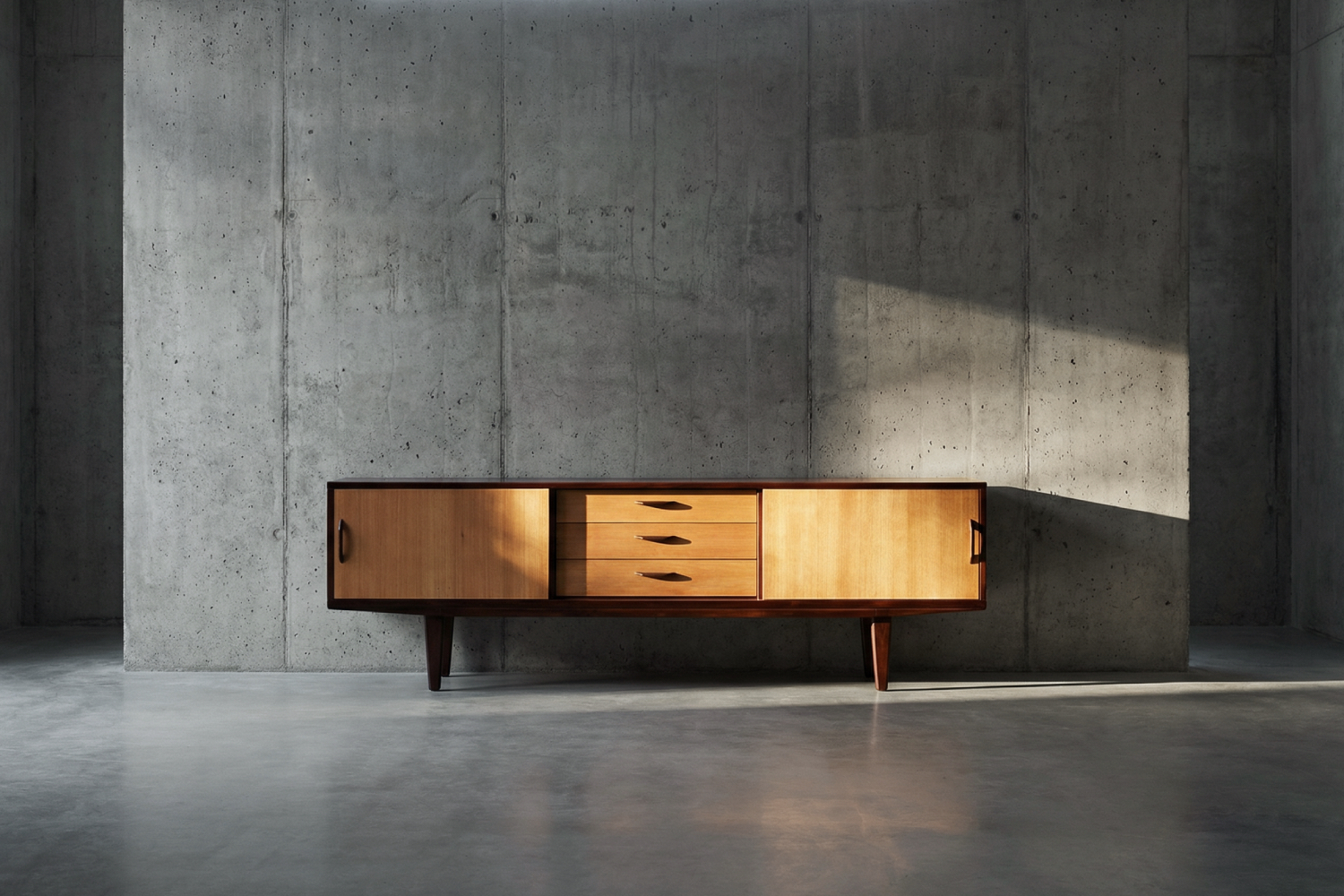 Mid-Century Modern Wood Sideboard