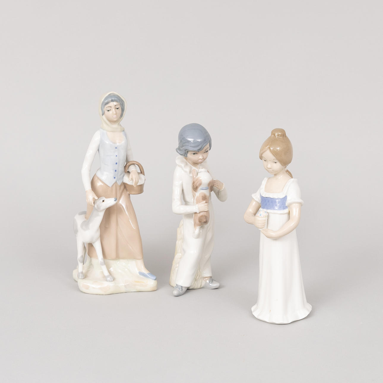 Porcelain Figurines, 3 pcs