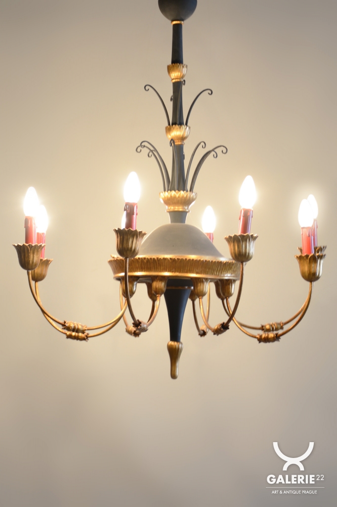 Empire Style Carved Chandelier