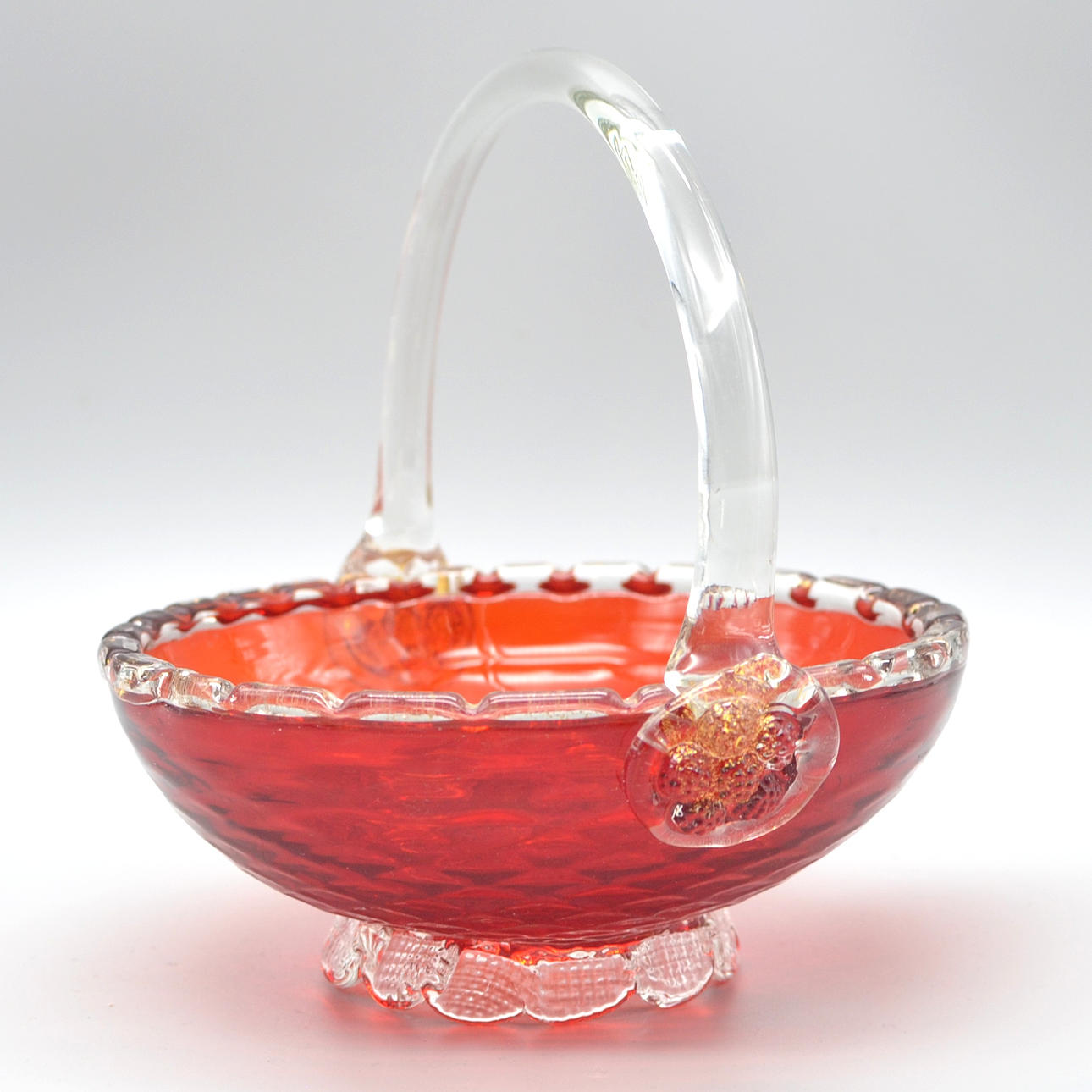 Murano Designer Bowl, Pomegranate Shape
