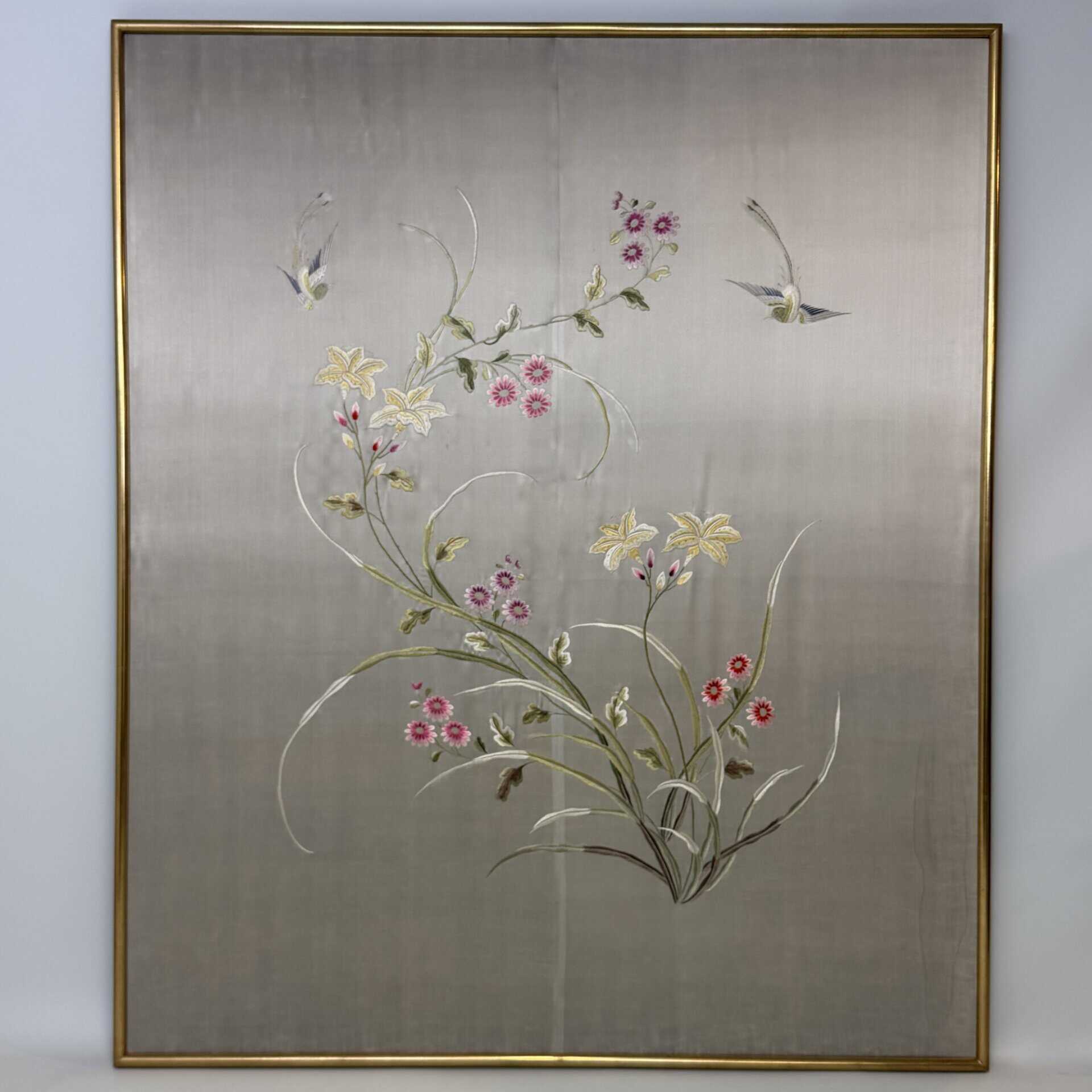 Canton Silk Embroidery Panel