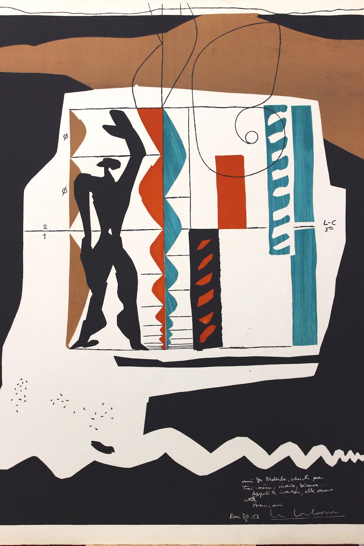 Le Corbusier 'Modulor' Lithograph