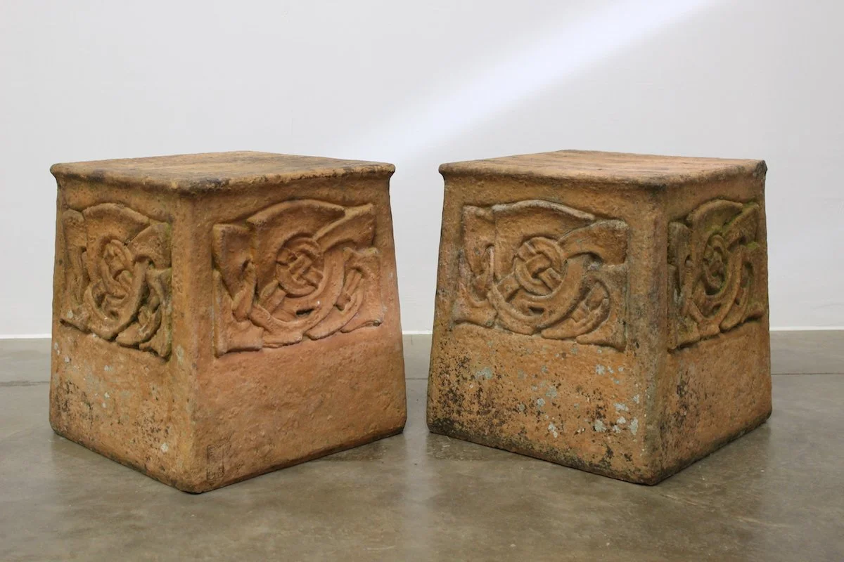 Pair of Archibald Knox Garden Stools