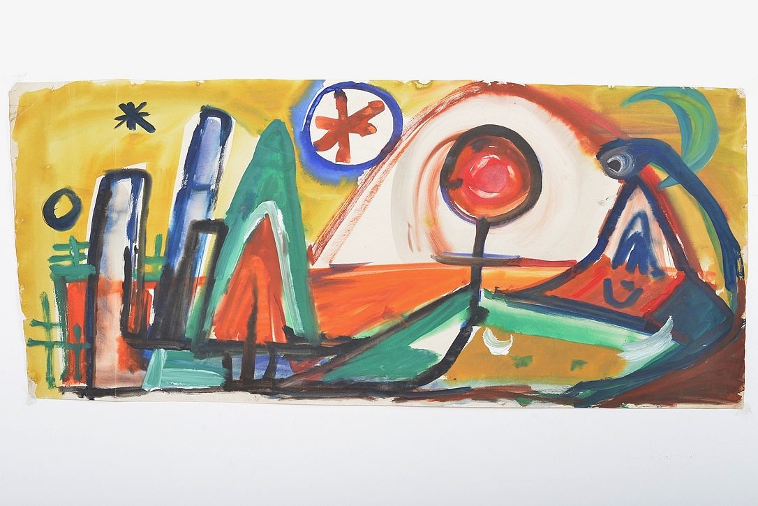 Abstract Watercolor Painting