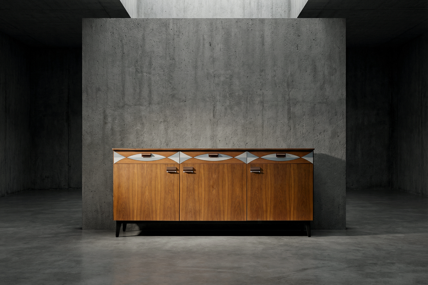 Scandinavian Modern Cabinet with Drawers