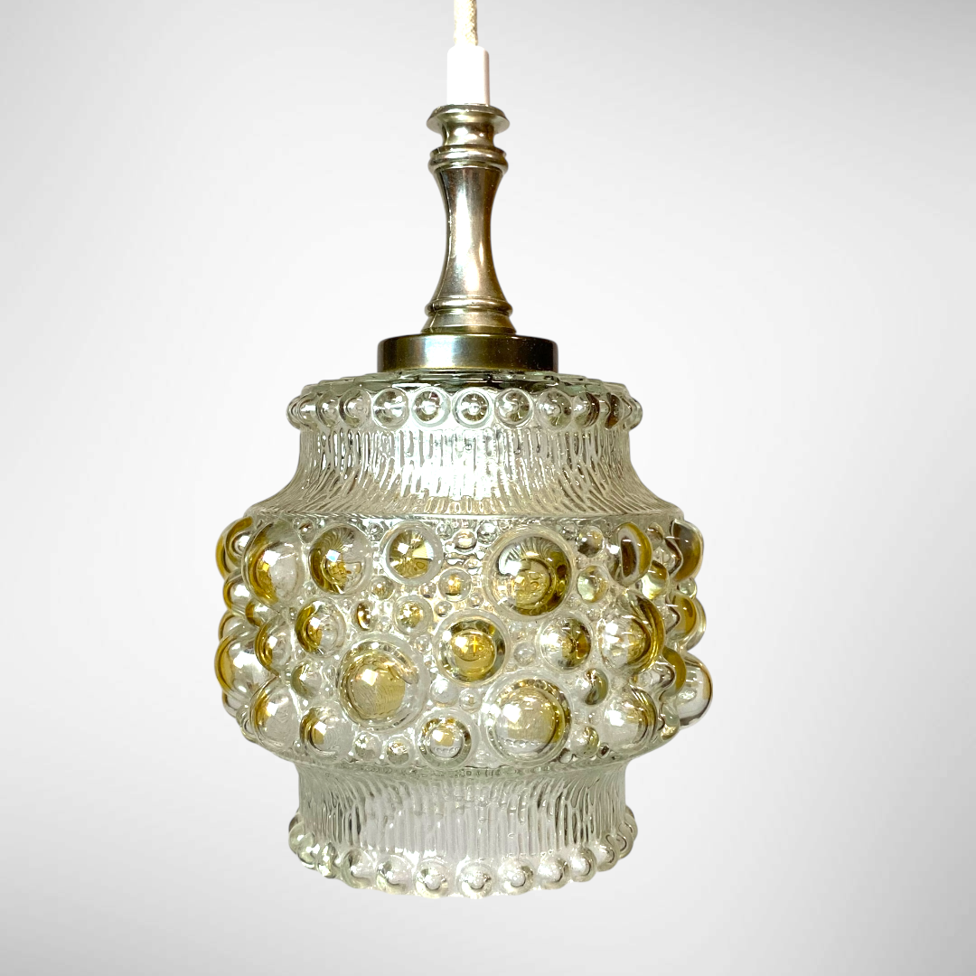 Vintage glass pendant light