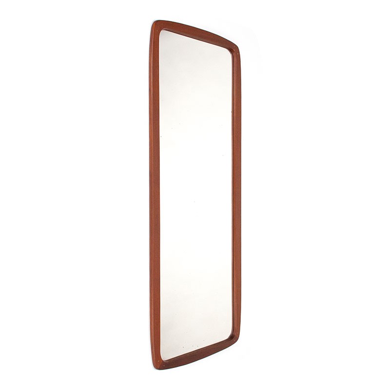 Large Mid-Century Teak Danish Mirror