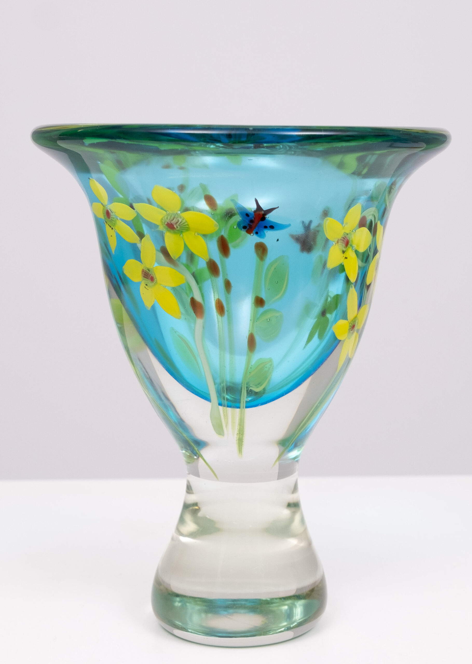 Berit Johansson Art Glass Vase