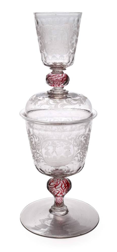 Baroque Covered Goblet with Cupids