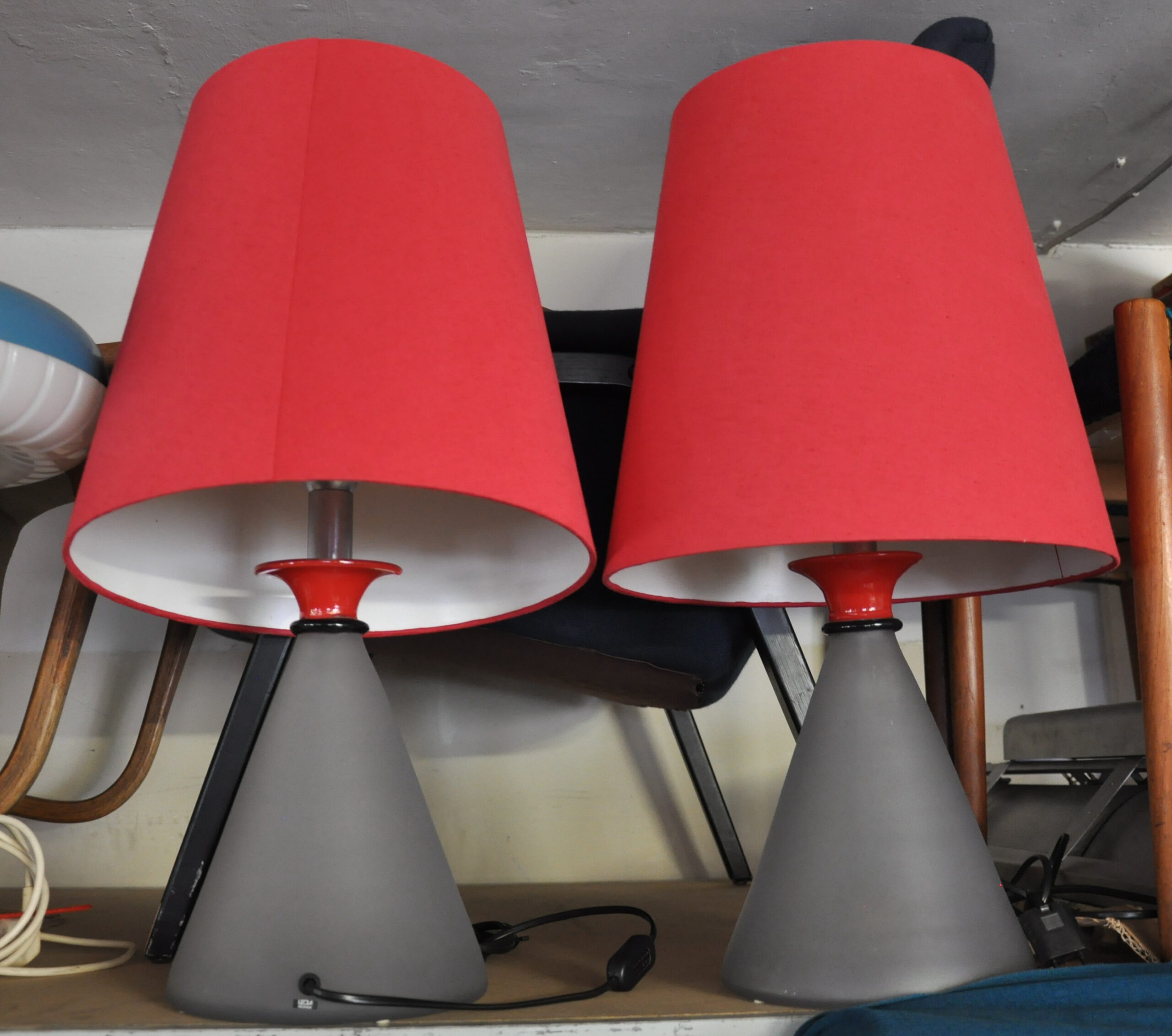 Pair of 1970s Leola Design Lamps