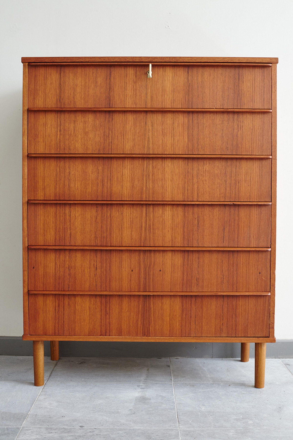 Danish 6-Drawer Teak Dresser