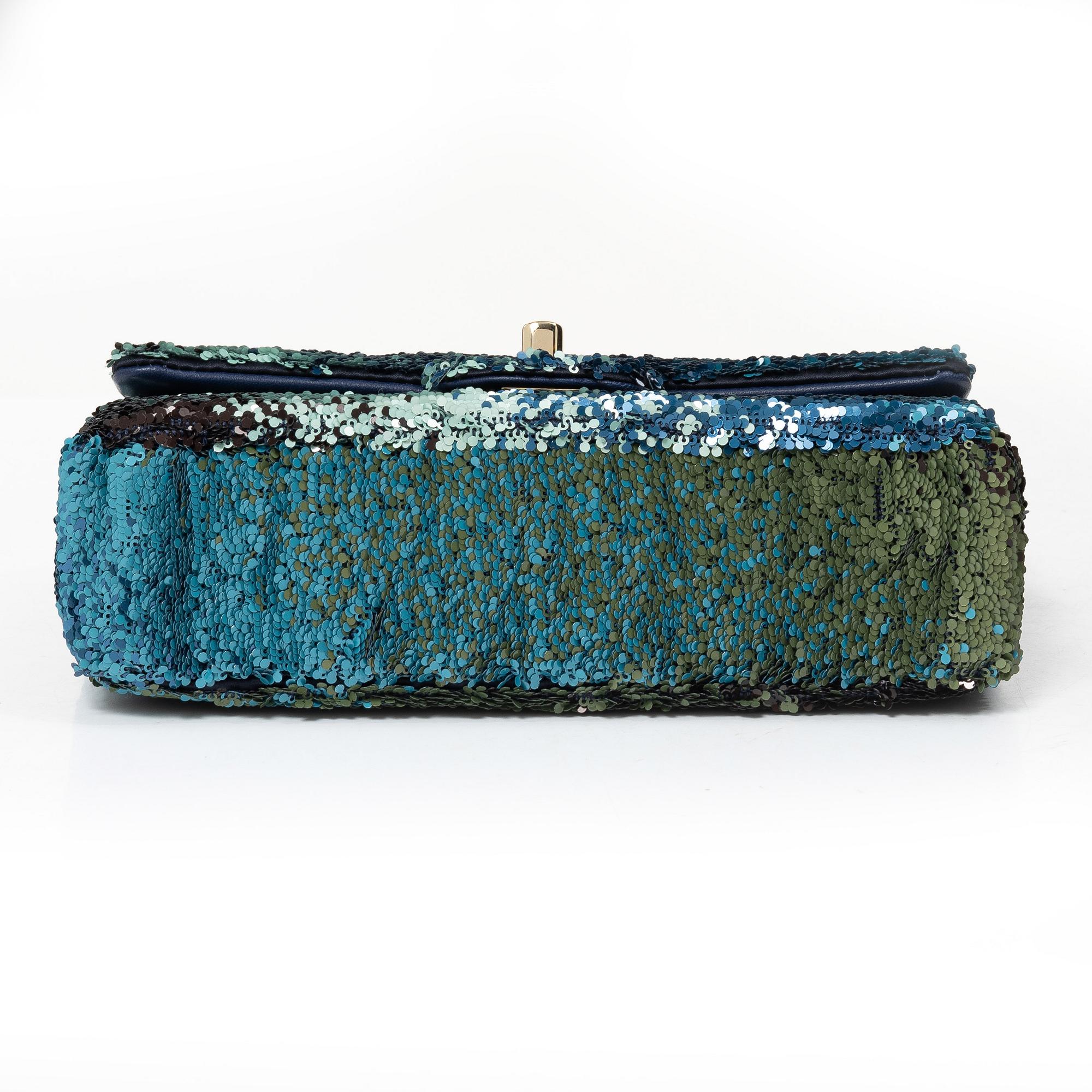Sequin Flap Bag