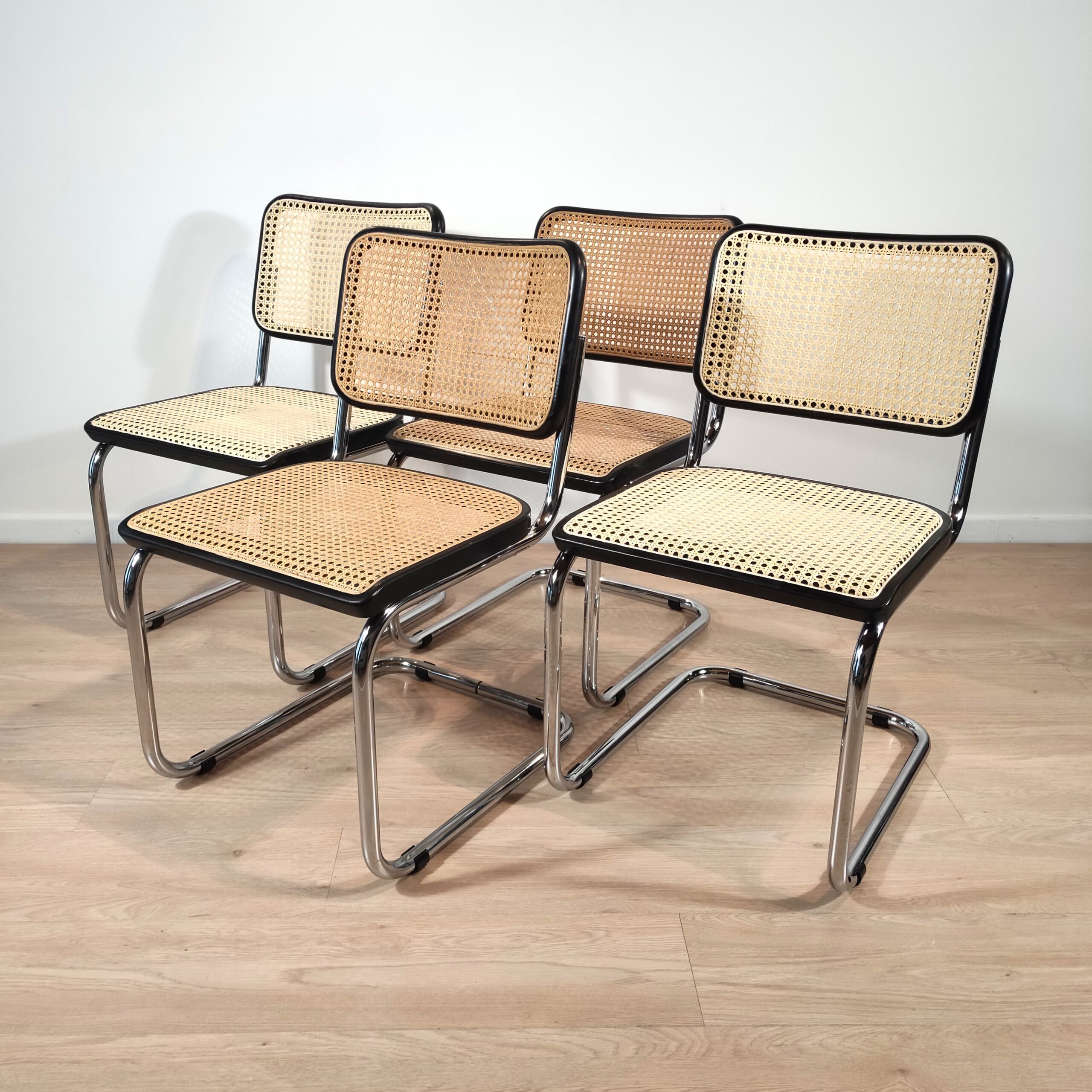 Set of 4 Cesca Chairs by Breuer for Thonet