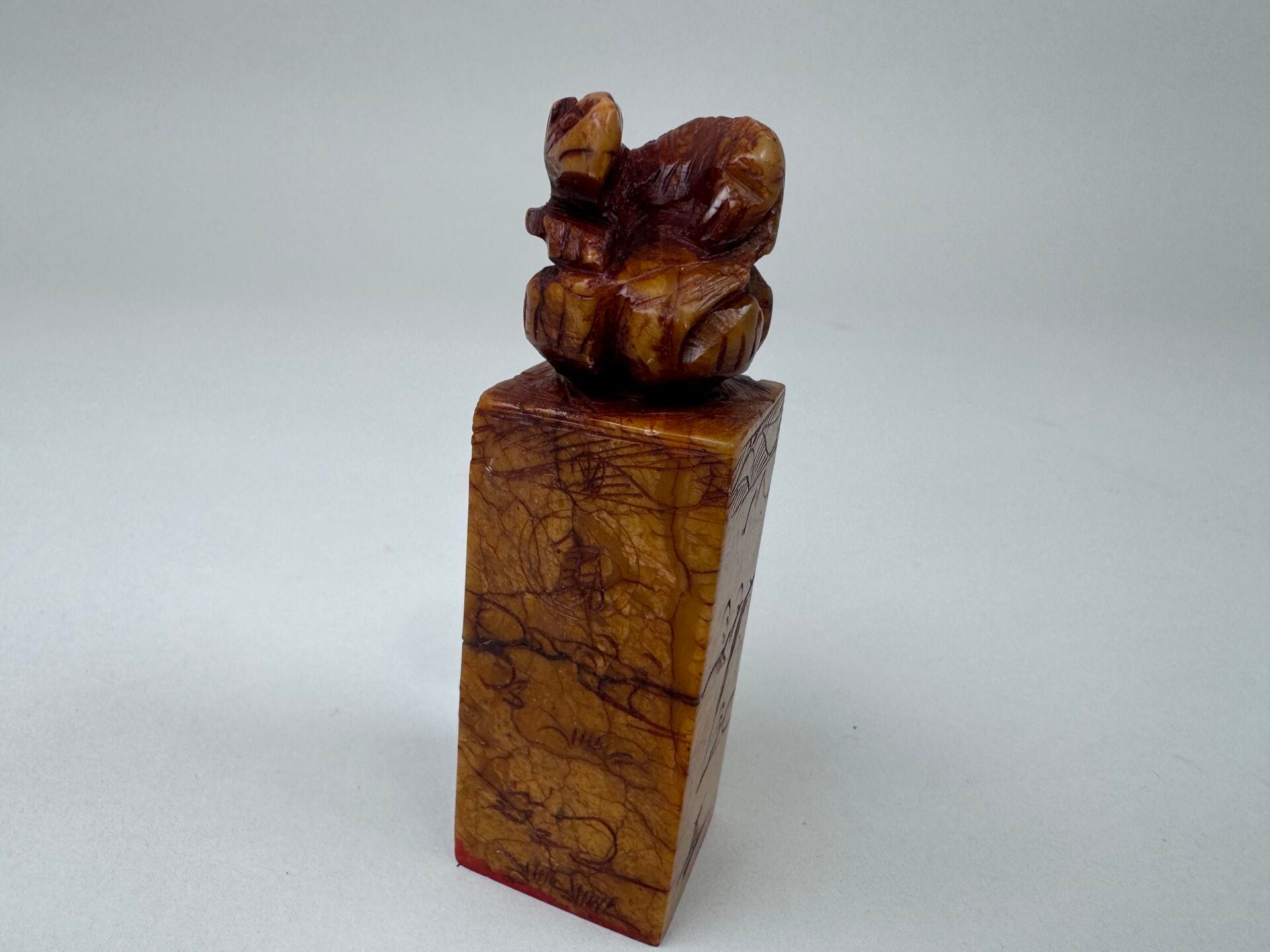 Hard Stone Seal with Stylized Animal