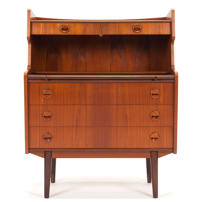 Mid-Century Teak Danish Secretary Desk