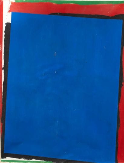 Composition with Blue Rectangle