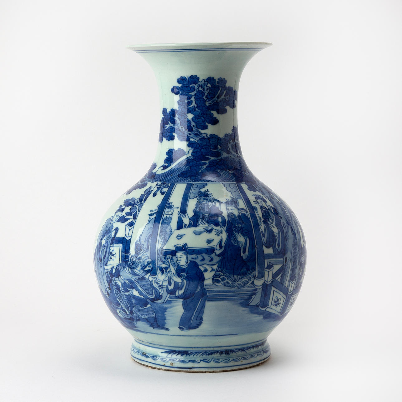 Porcelain Vase with Figural Scene