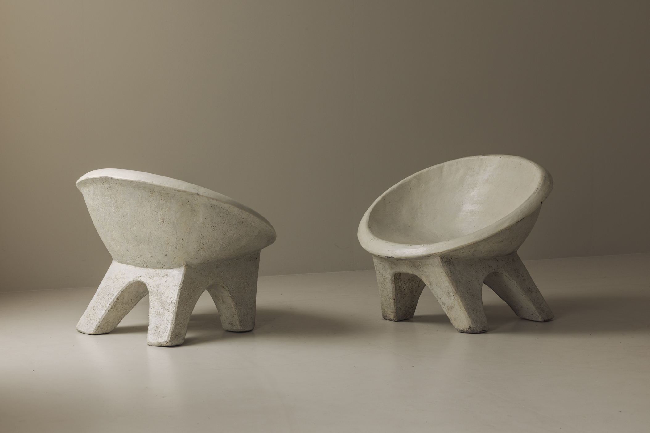 Sculptural Concrete Chairs