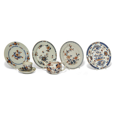 Plates, Cups, and Teapot