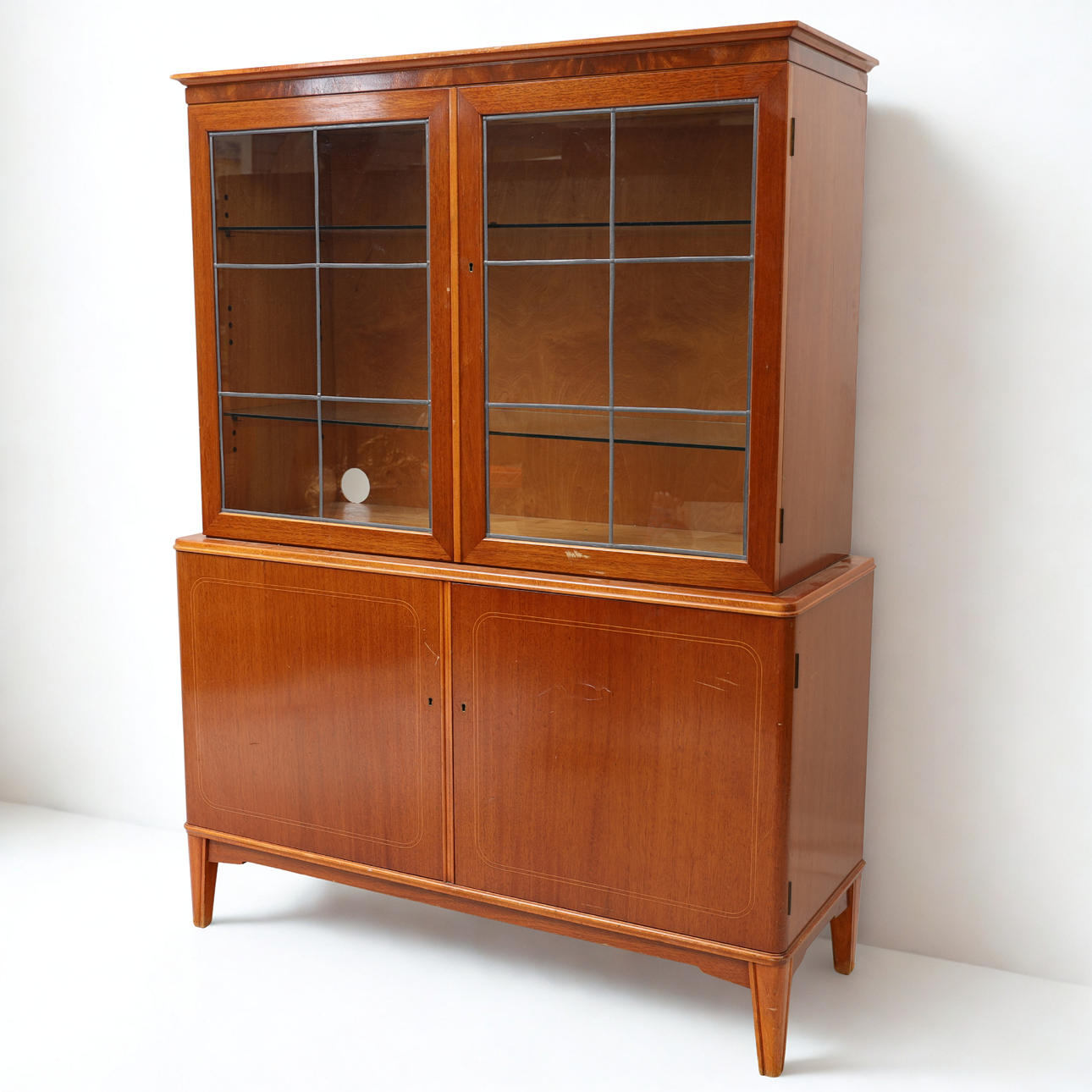 Mahogany Display Cabinet