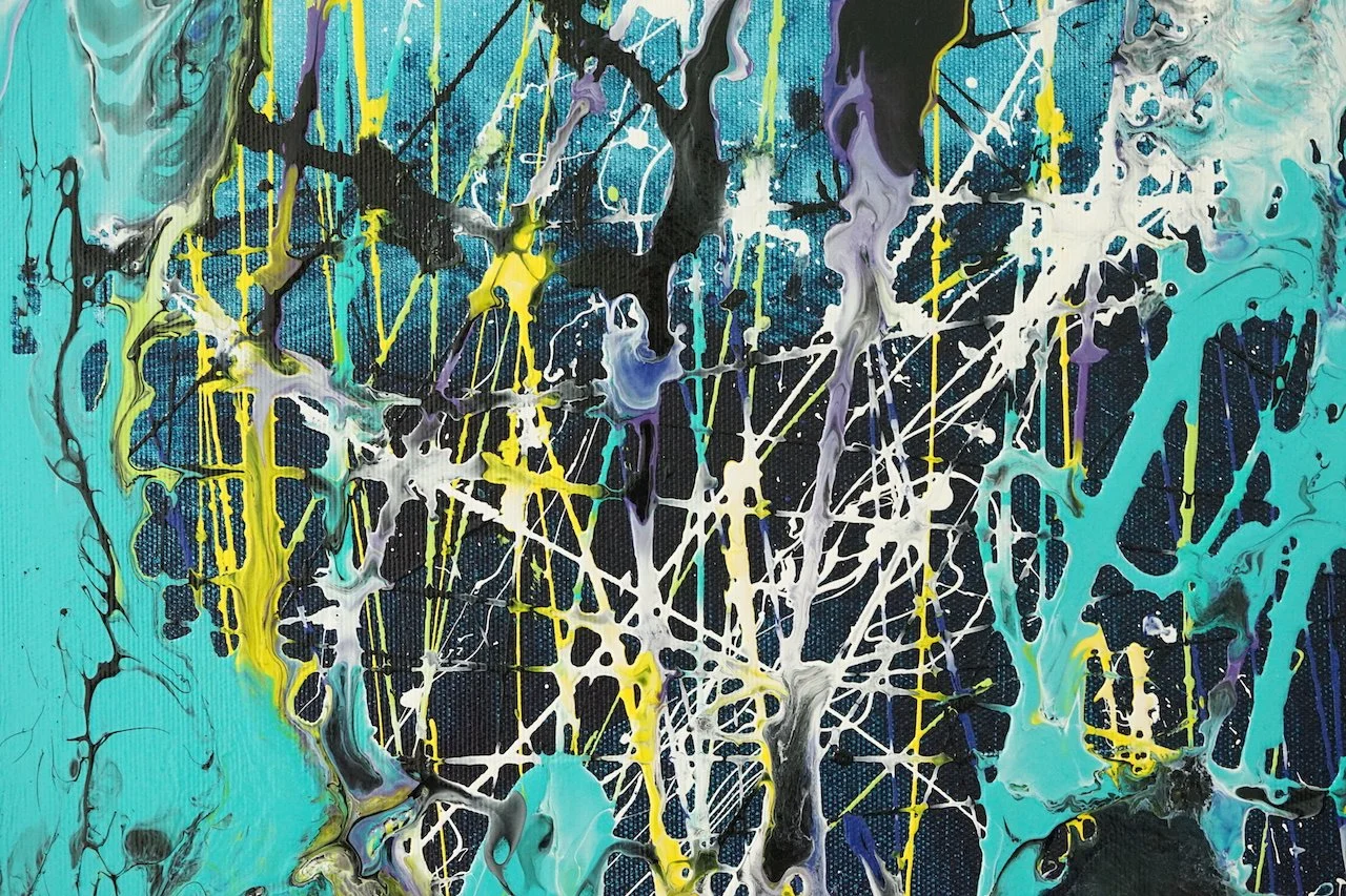 Abstract painting by Caroline Vis