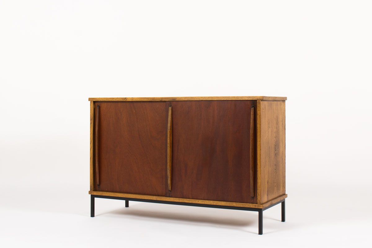 Two-Door Cabinet in Oak and Mahogany