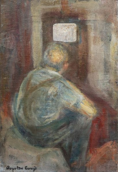 Dad Watching Television – Before Going on Night Shift
