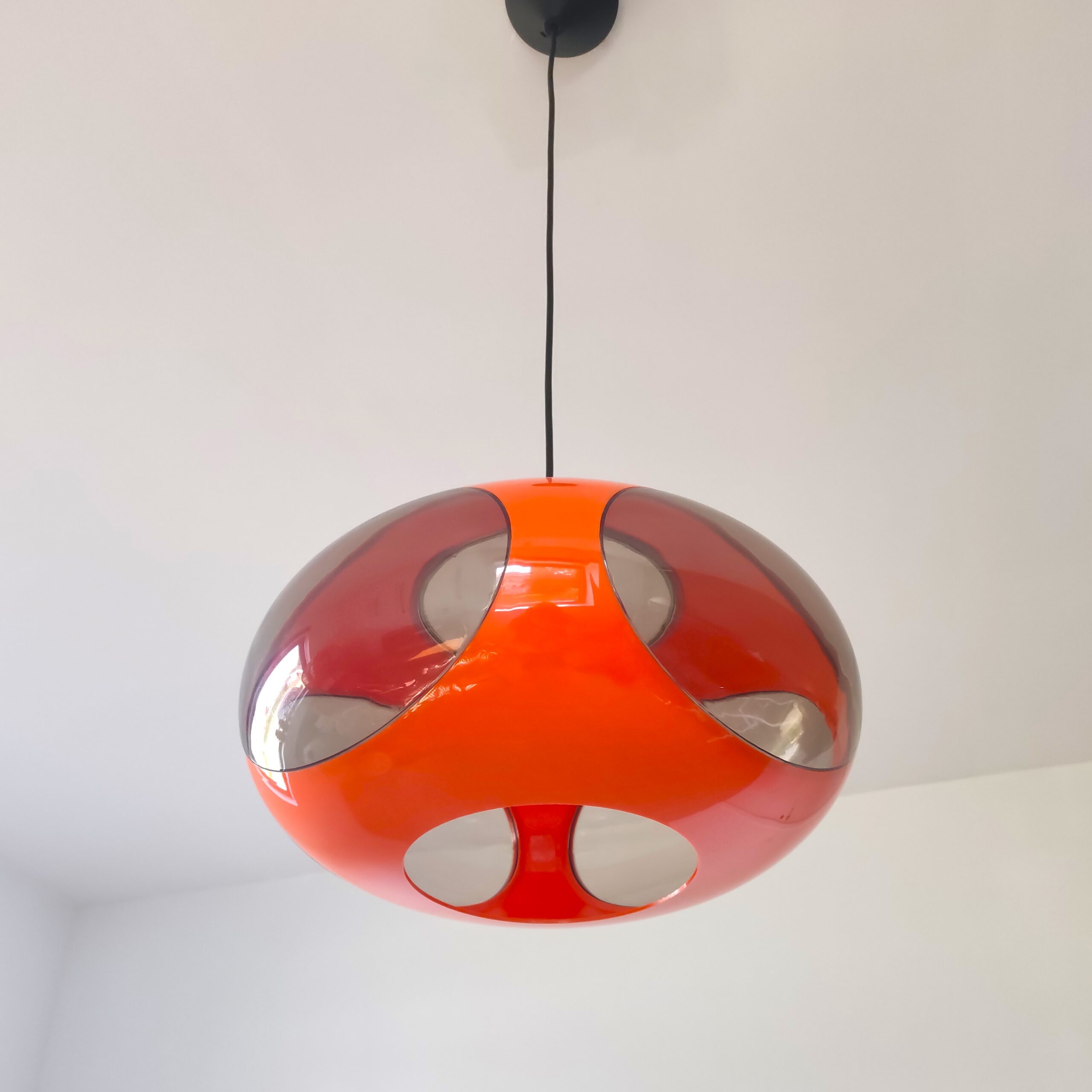 Orange UFO Bug Eye Lamp by Massive