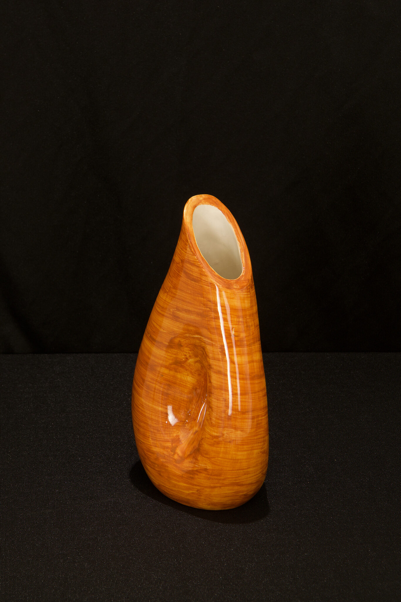 Orange Ceramic Carafe by l'Anverre
