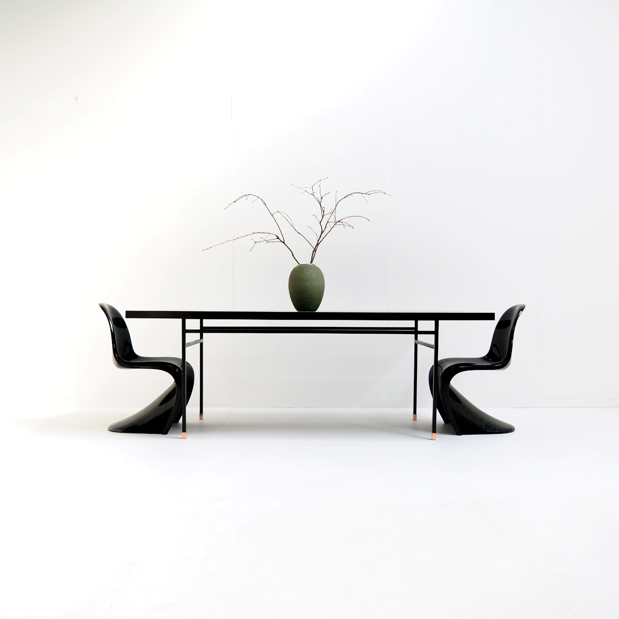 Black Dining Table by Paul Geoffroy
