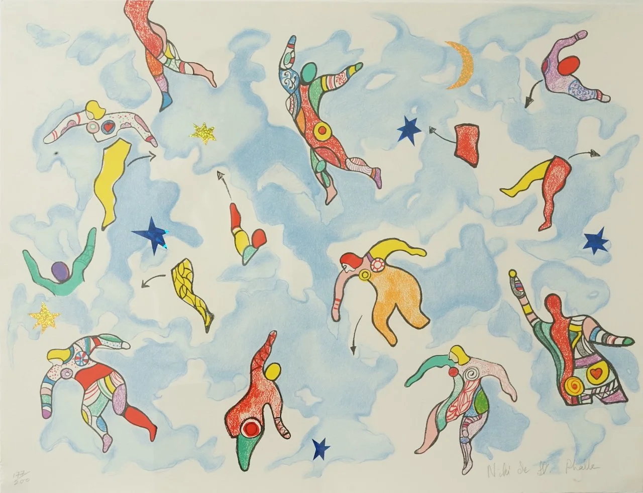 Sky Dance Lithograph by Niki de Saint Phalle