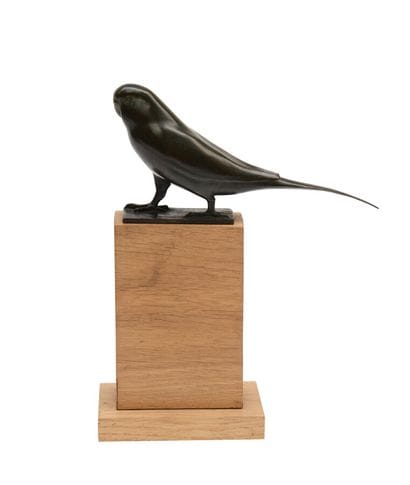 Parakeet Bronze Sculpture
