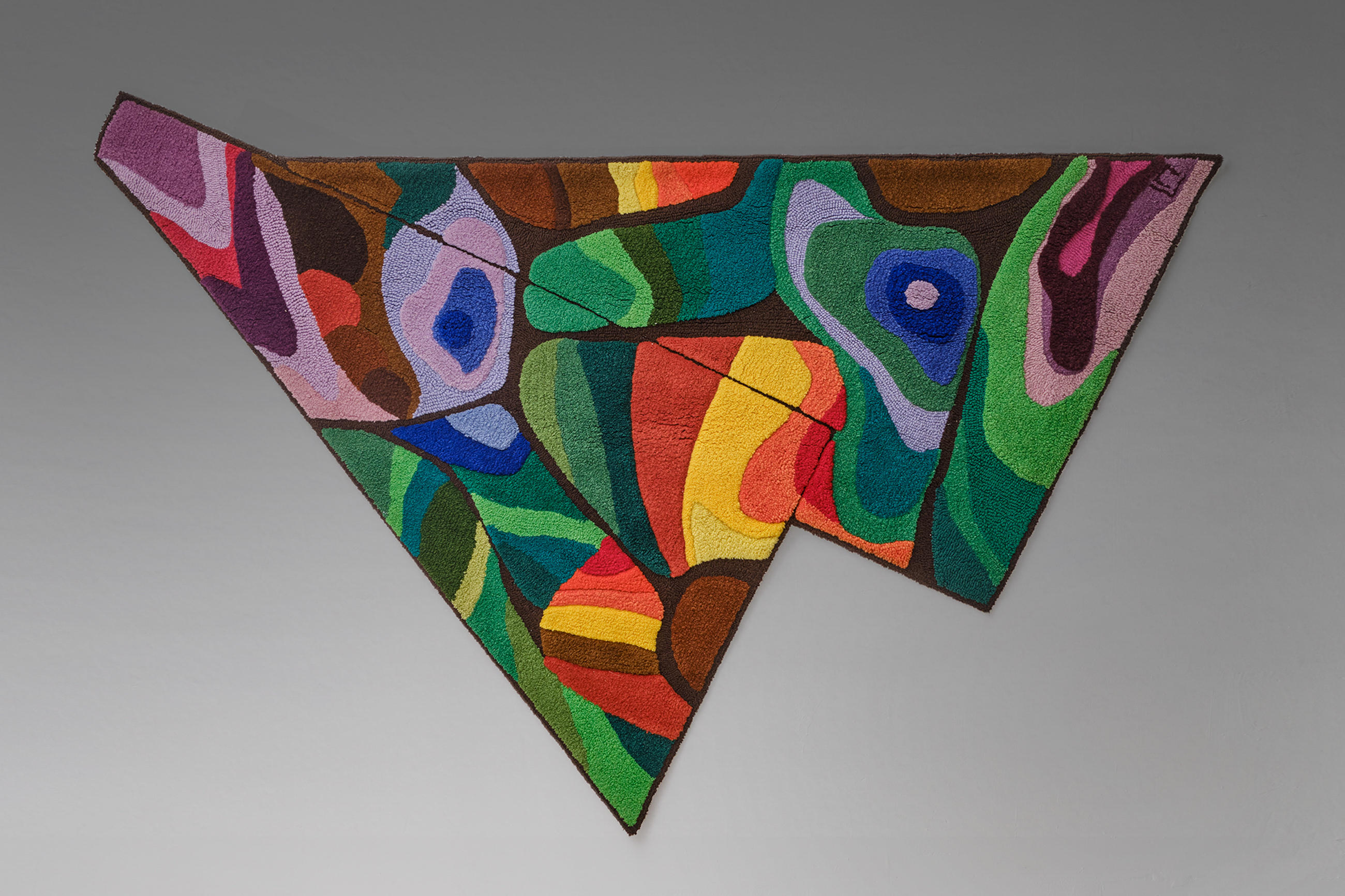 Multi Colored Hand-Knotted Wall Tapestry