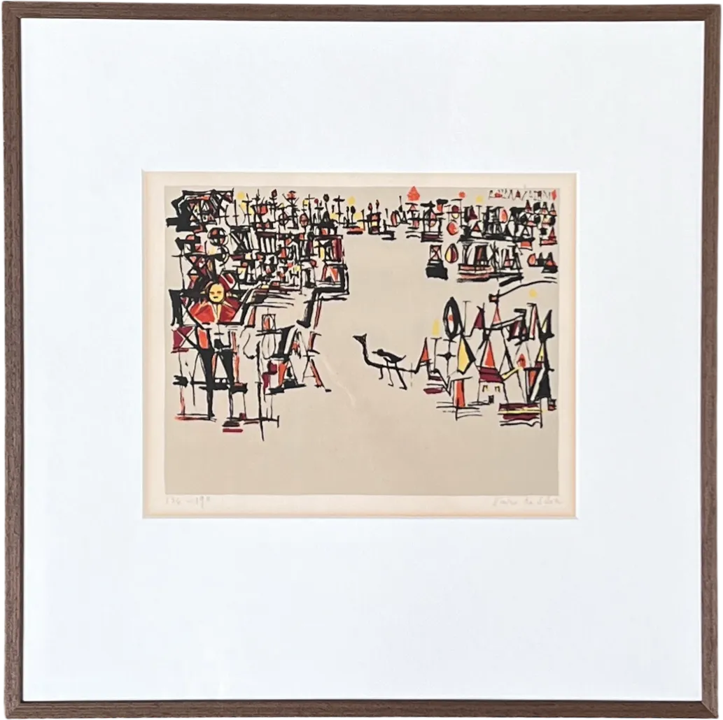 Carnaval Lithograph by Maria Helena Vieira da Silva