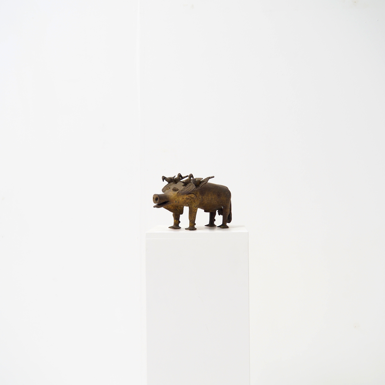 Brass Memorial Statue from Benin