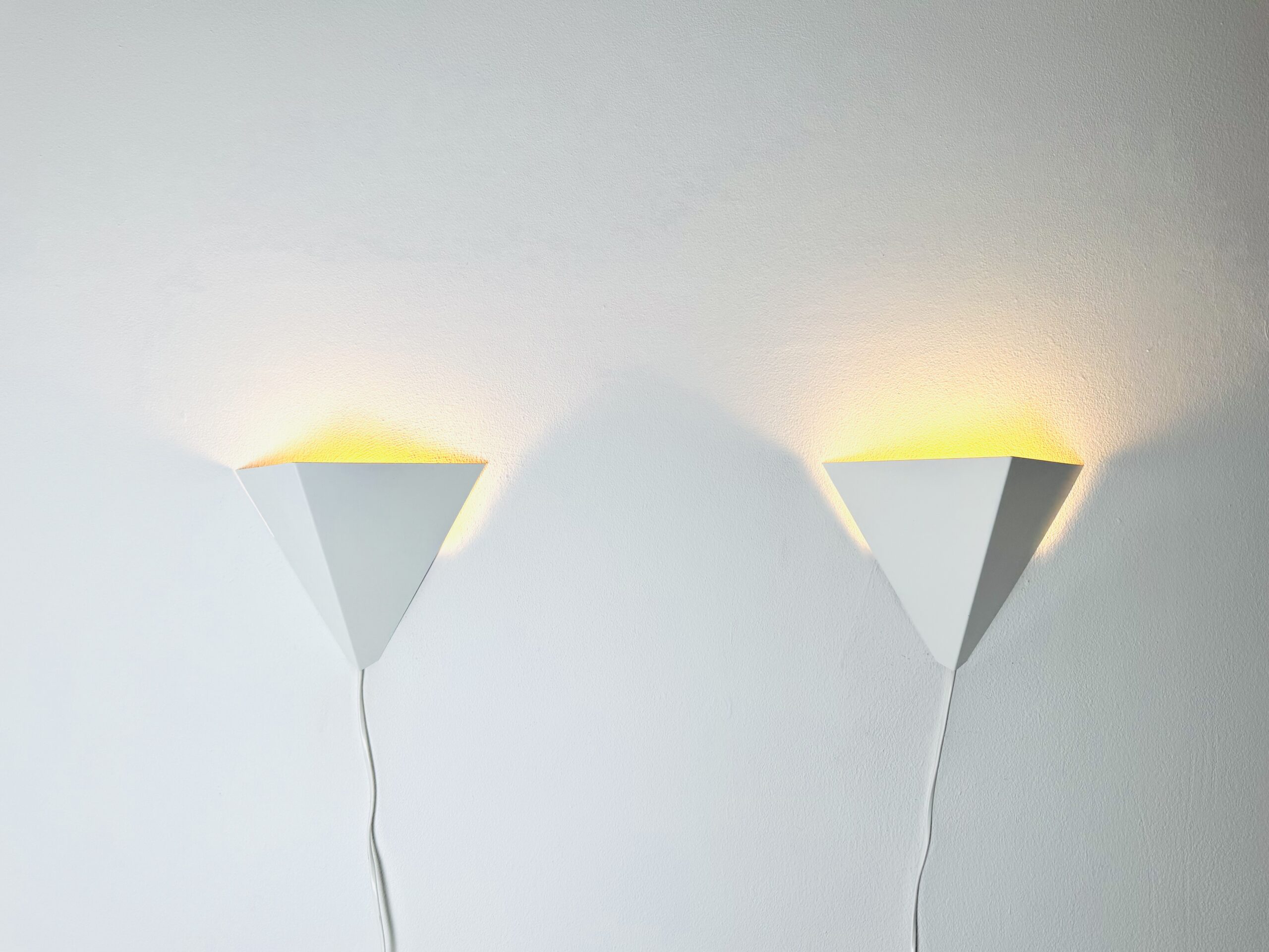 Geometric Pyramid Wall Lamps by Hoogervorst