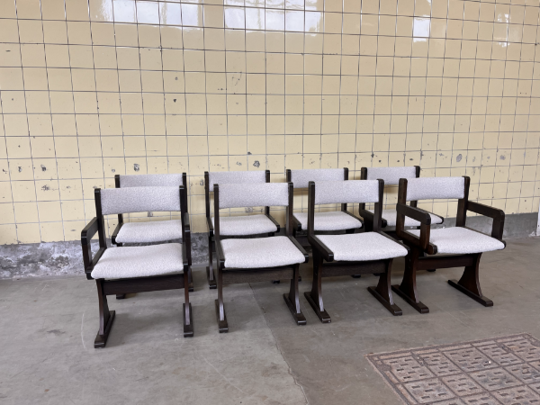 Set of Eight Dining Chairs by Gangso