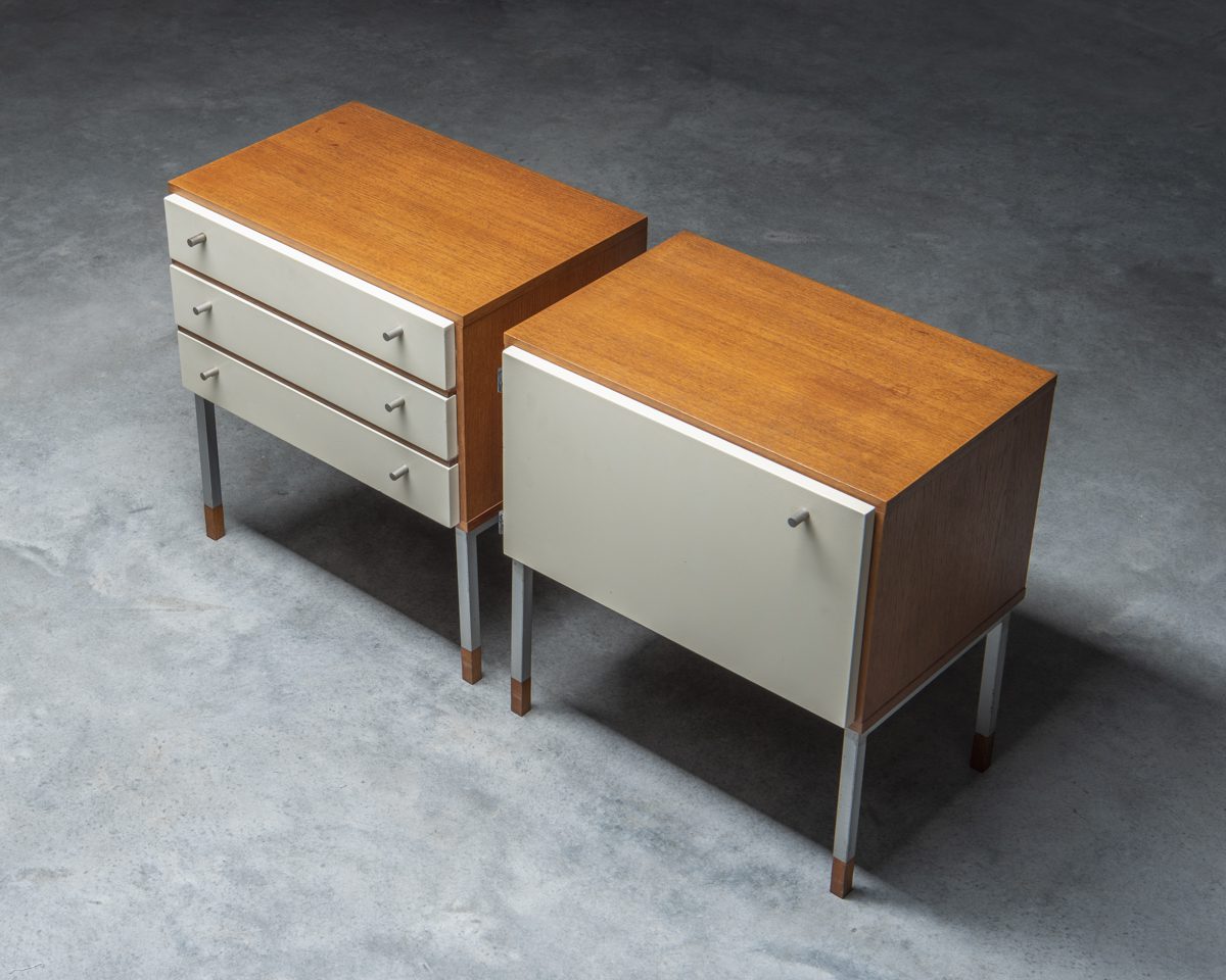 Pair of Teak Bedside Tables