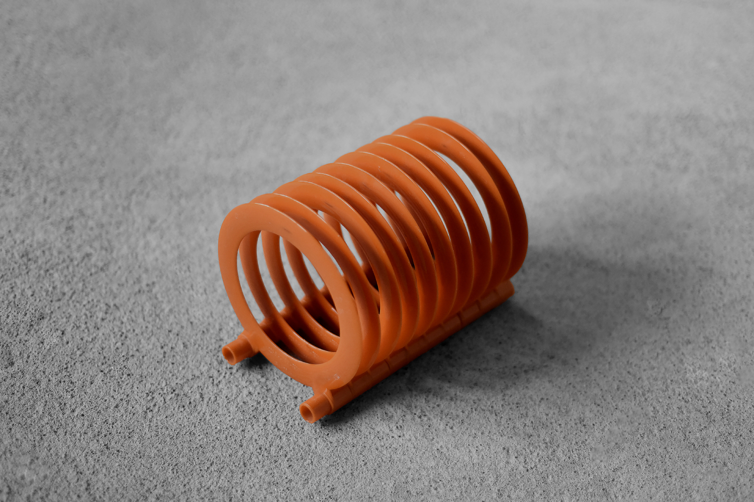 Mid-Century Orange Plastic Record Holder
