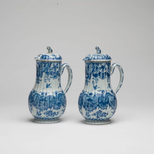 Pair of Dutch Ewers