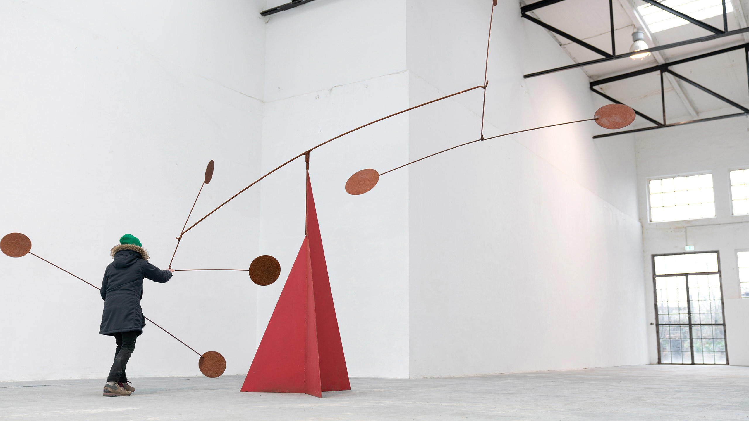 Kinetic Mobile in the Style of Calder