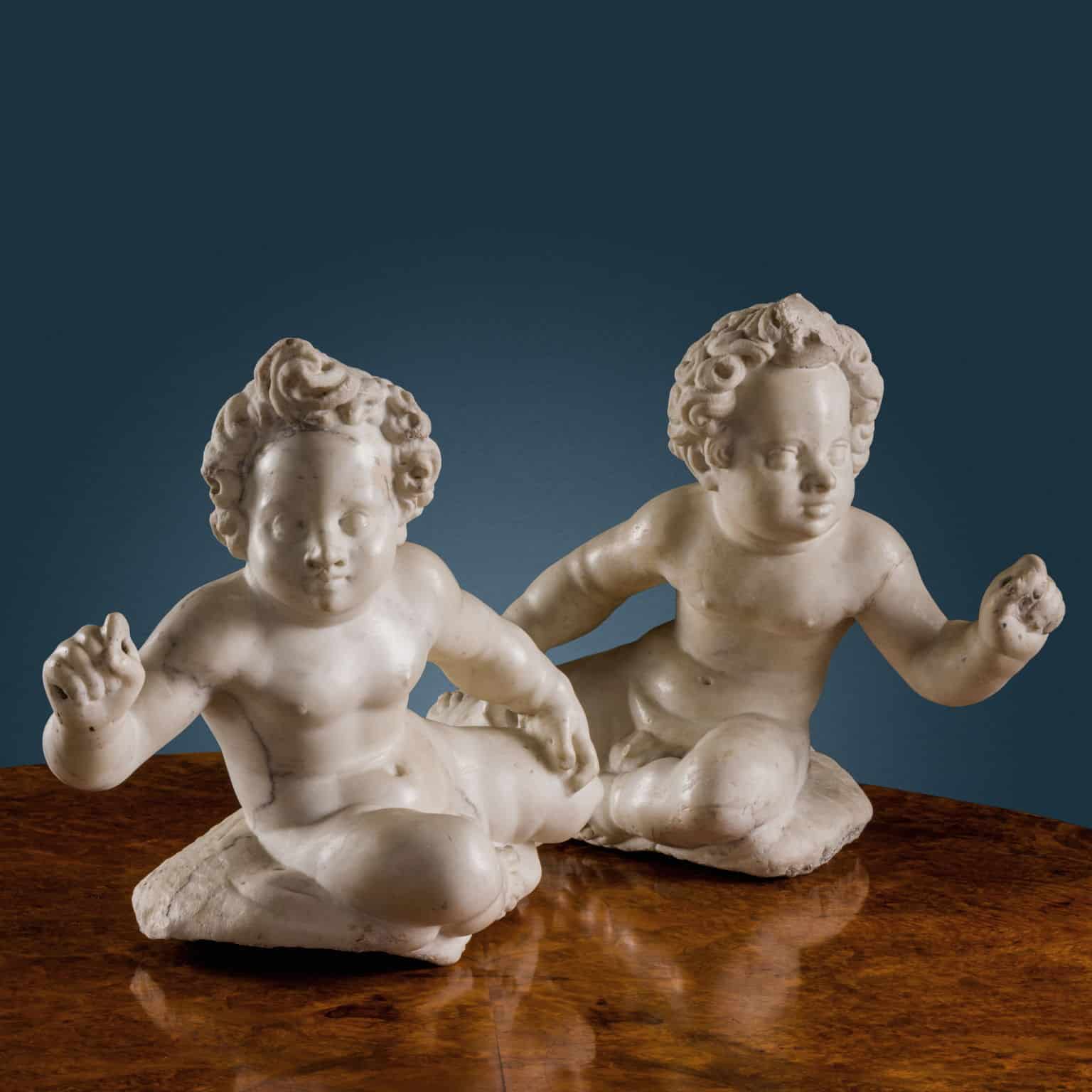 Due Putti, 1640-1650 ca. Giovanni Pietro e Carlo Carra (bottega di)