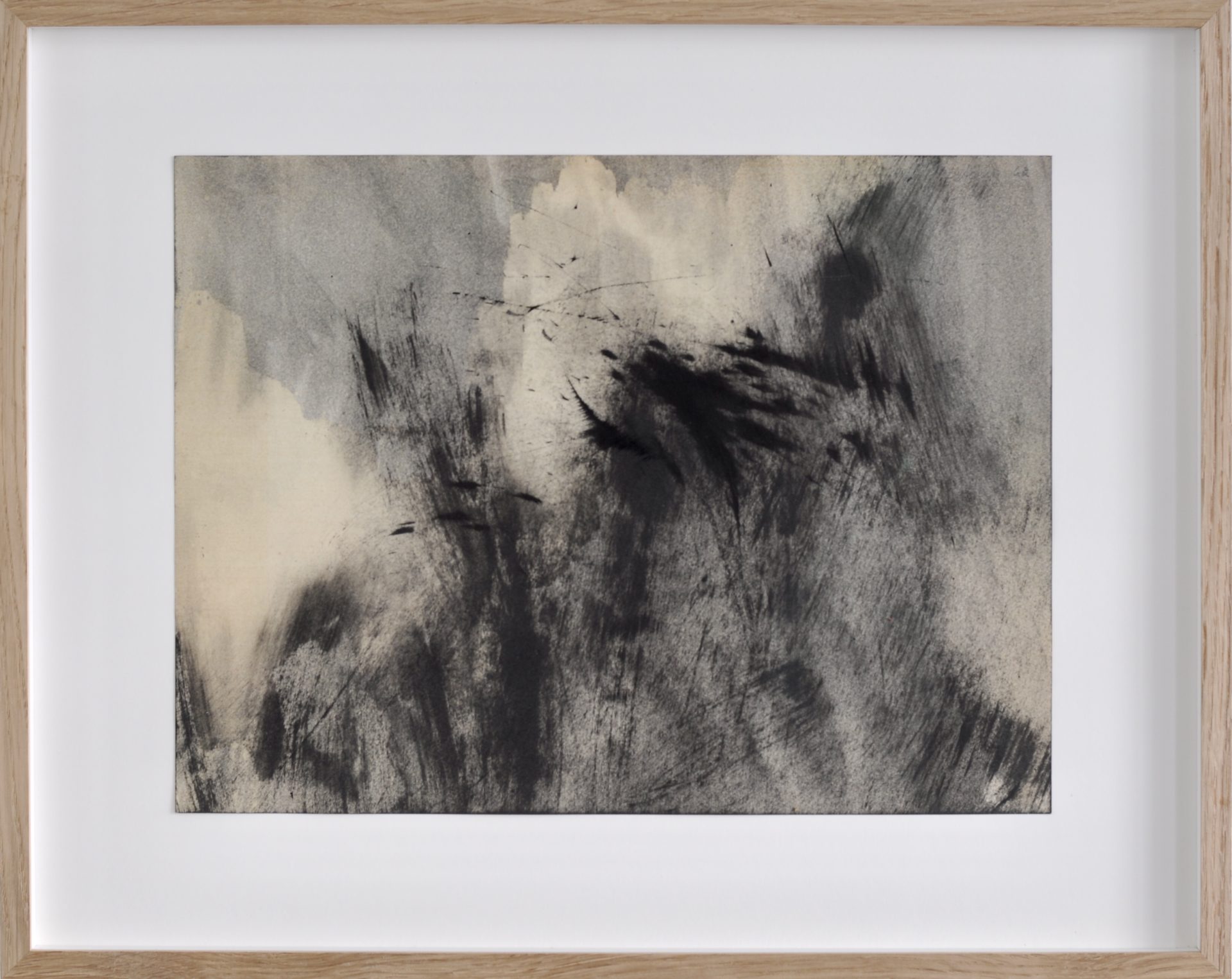 1962 Abstract Ink Composition by Simone Lacour