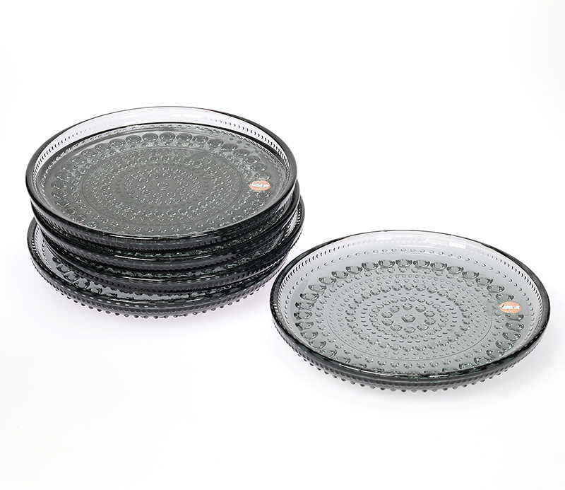 Iittala Kastehelmi glass coasters set of 5