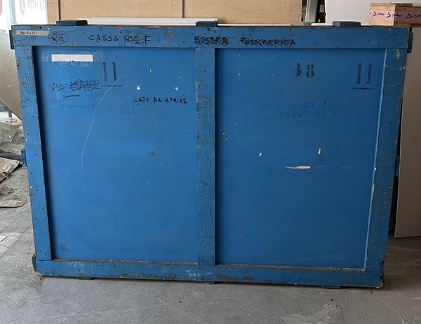 Cassa in legno verniciata per imballaggio