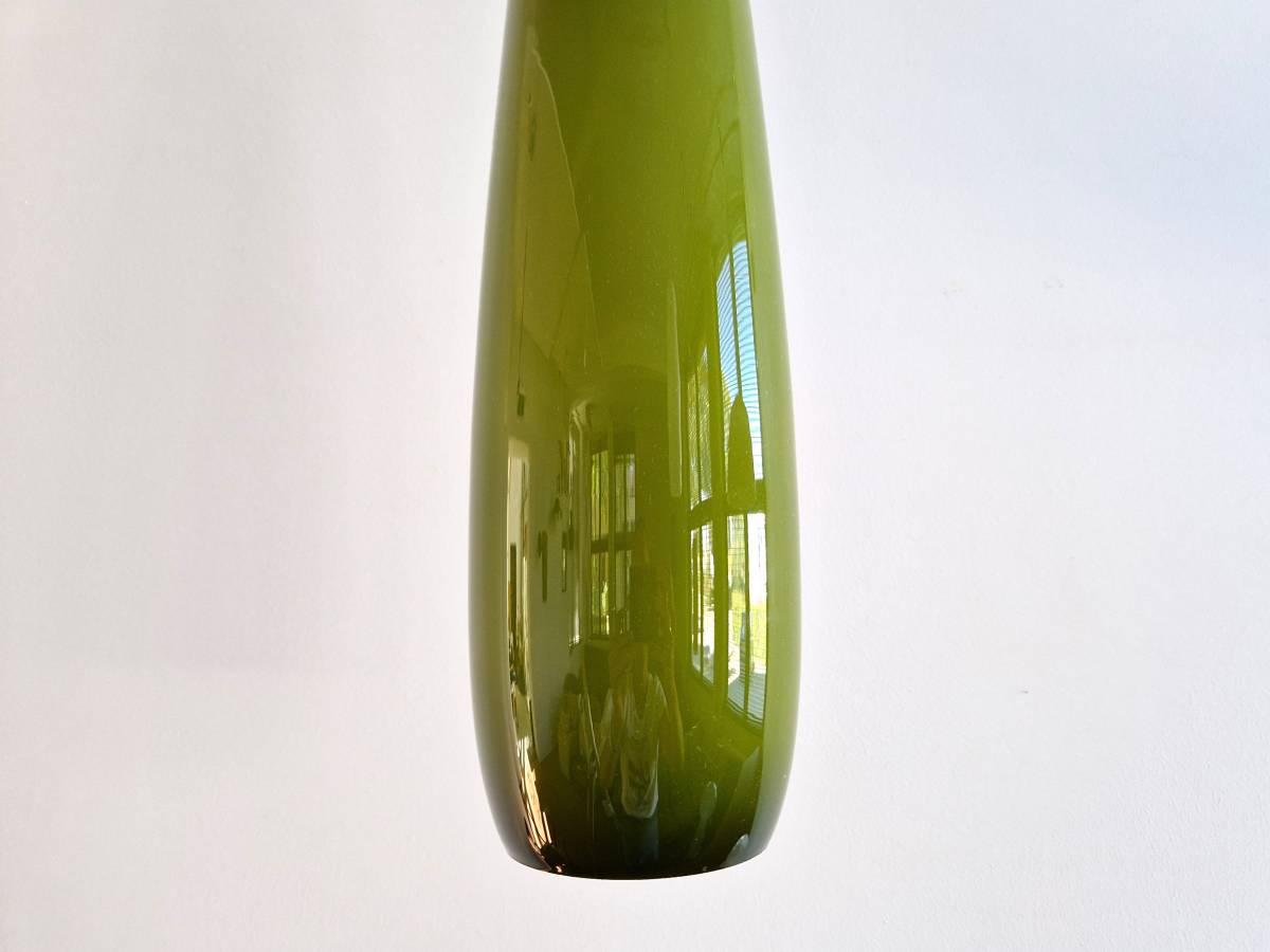 Large Green Glass Pendant Lamp